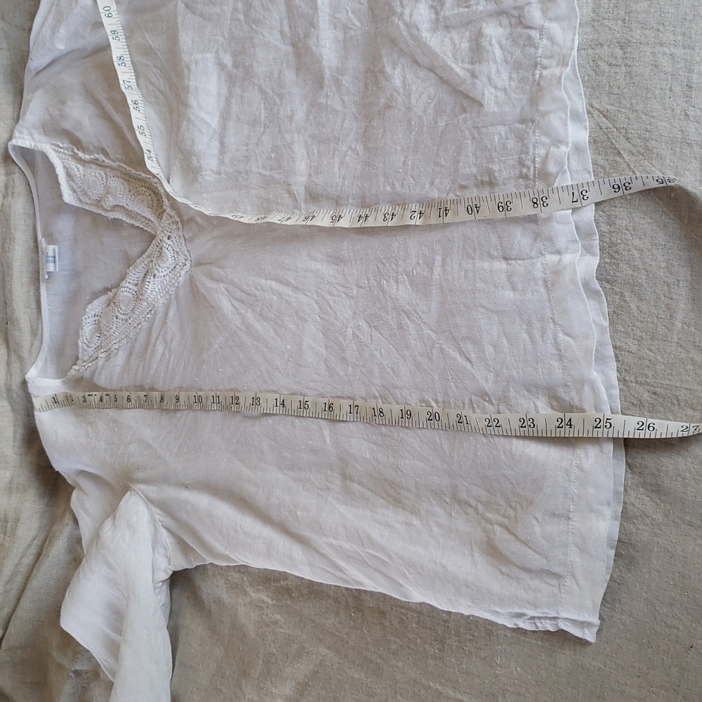 Sigrid Olsen 100 % Linen Top - image 8